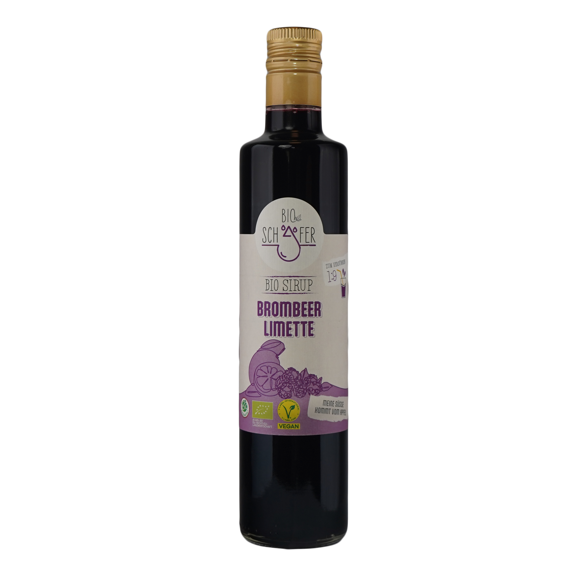 Organic Blackberry-Apple-Lime Syrup