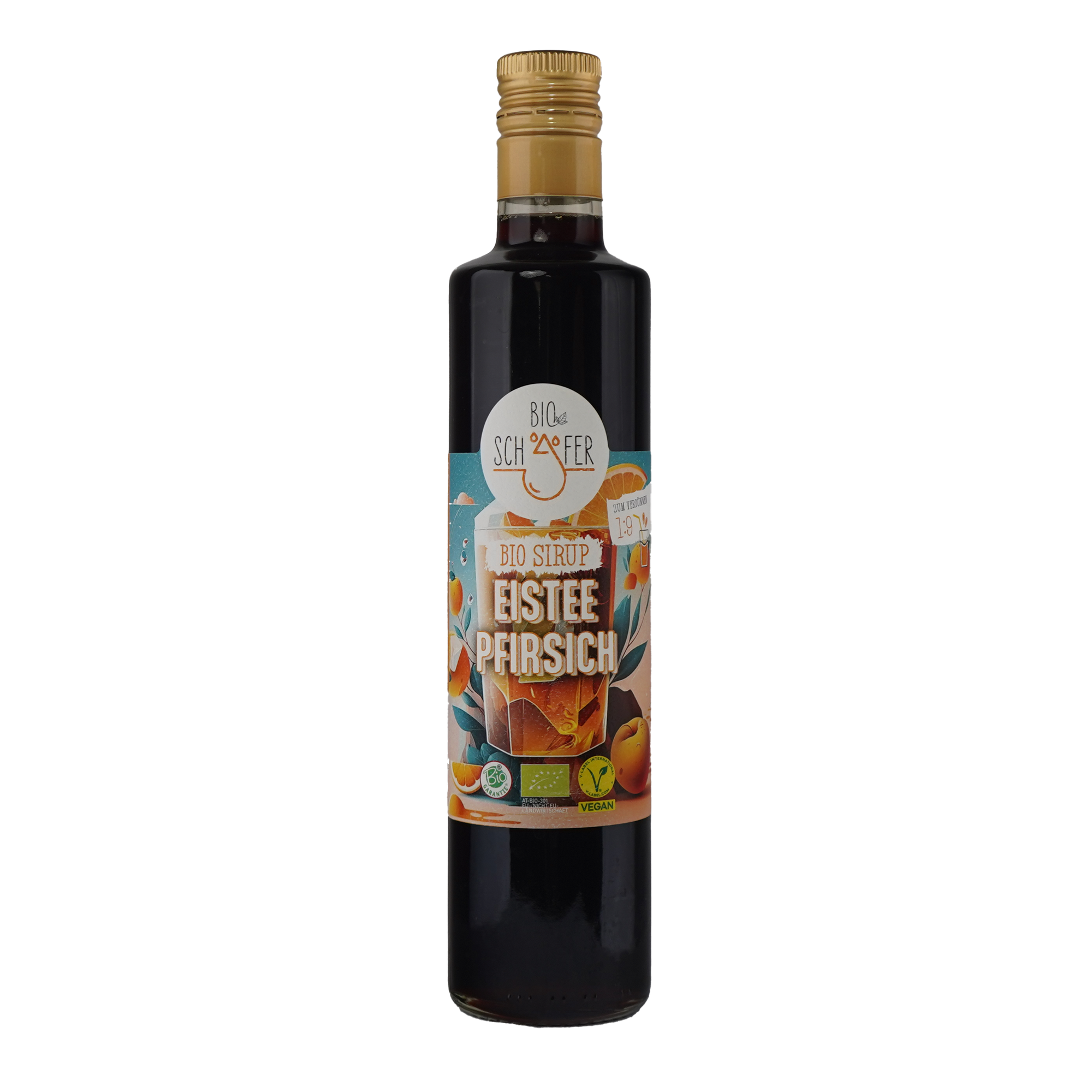 Organic Black Tea Peach Iced Tea Syrup