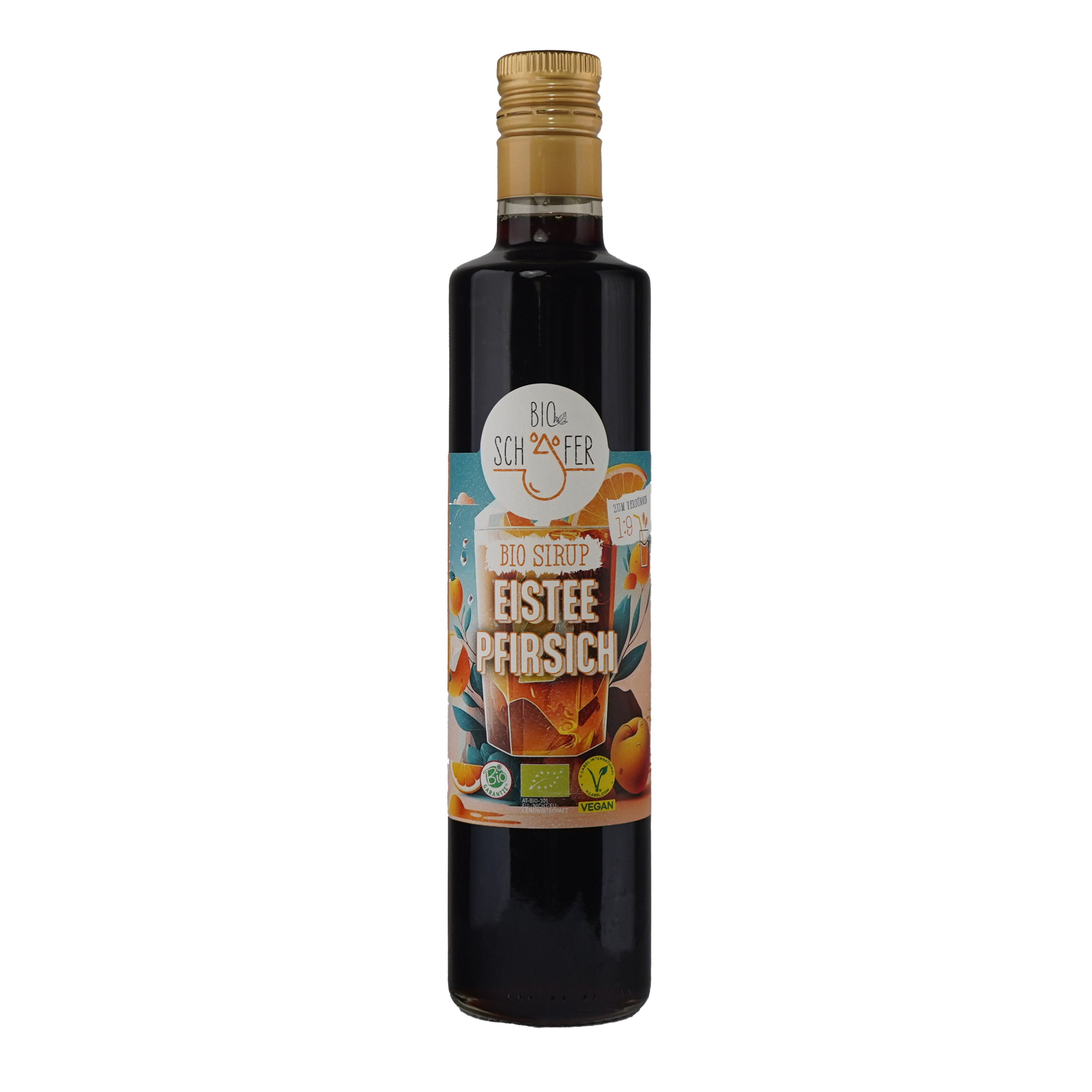 Organic Black Tea Peach Iced Tea Syrup